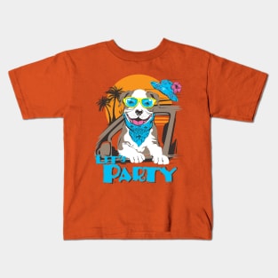 lets party dog Kids T-Shirt